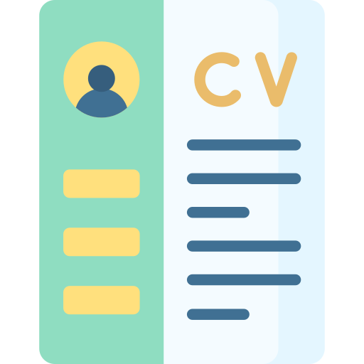 Resume icon with text lines